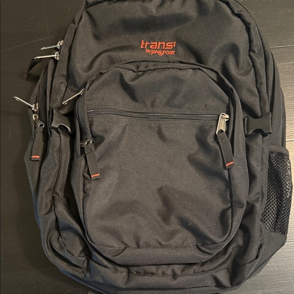 Jansport Black Backpack with Red Accents - Picture 1 of 9